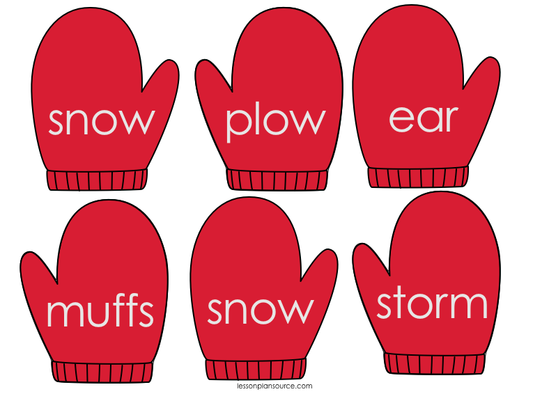 Winter Compound Word Sort