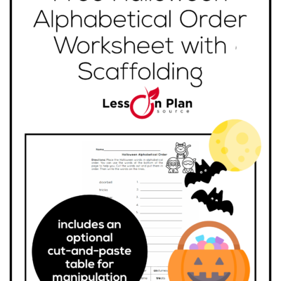 Free Halloween Alphabetical Order Worksheet