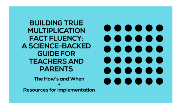 Building True Multiplication Fact Fluency: A Science-Backed Guide for Teachers and Parents