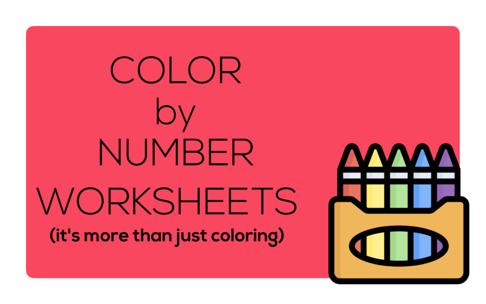 Color-by-Number Worksheets: More Than Just Coloring - Lesson Plan Source