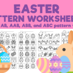 Resource Spotlight: Easter Color, Cut and Paste Pattern Worksheets