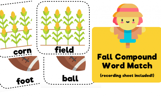 Fall Compound Word Sort