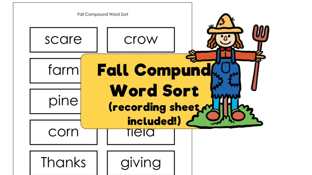 Fall Compound Word Sort