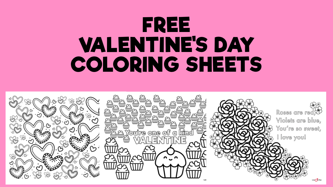 Free Valentine’s Day Coloring Sheets