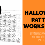 Halloween Pattern Worksheets