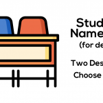 Name Tags (for Classroom Desks)