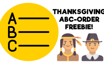 Thanksgiving ABC-Order Freebie!