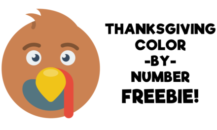 Thanksgiving Color-By-Number Freebie!