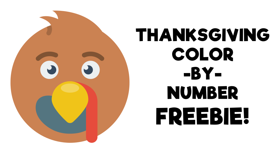 Thanksgiving Color-By-Number Freebie!