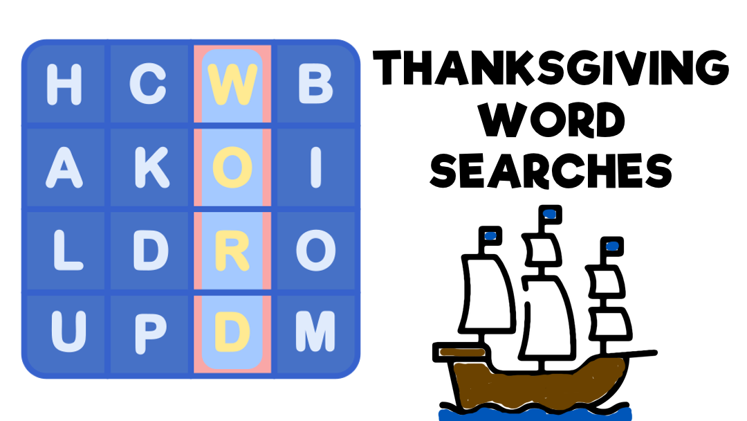 Thanksgiving Word Searches